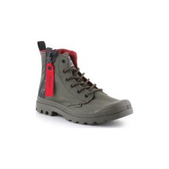 Buty Palladium Pampa Unzipped 76443-309-M. Zielone trampki i tenisówki damskie Palladium, bez wzorów, bez zapięcia. Za 429,00 zł.