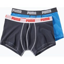 Puma - Obcisłe bokserki męskie pakowane po 2 szt., niebieski. Niebieskie bokserki męskie Puma, bez wzorów, z dżerseju. Za 74,95 zł.