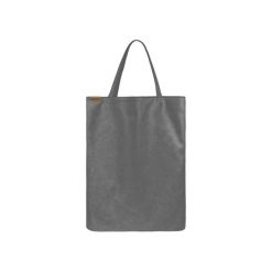 Shopper bag damskie: Mega Shopper bag grafitowa torba oversize Vegan