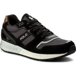 Sneakersy POLO RALPH LAUREN - Train100 809669838007 Black/Charcoal. Czarne sneakersy męskie Polo Ralph Lauren, bez zapięcia. W wyprzedaży za 339,00 zł.