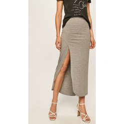 Answear - Spódnica. Szare spódniczki damskie ANSWEAR, na co dzień, s, bez wzorów, z elastanu, casualowe, mini, proste. Za 79,90 zł.
