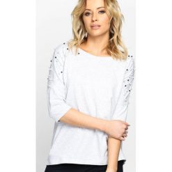 Jasnoszara Bluzka Brilliant. Szare bluzki longsleeves Born2be, m. Za 59,99 zł.