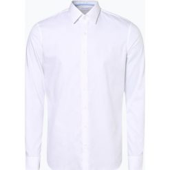 Calvin Klein - Koszula męska łatwa w prasowaniu, biały. Białe koszule męskie Calvin Klein, m, bez wzorów, z bawełny, bez kołnierzyka, bez rękawów. Za 349,95 zł.