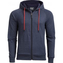 Bluza męska BLM601 - granatowy melanż - Outhorn. Niebieskie bluzy męskie Outhorn, na lato, m, bez wzorów, z poliesteru, z kapturem, bez rękawów, bez kaptura. W wyprzedaży za 49,99 zł.