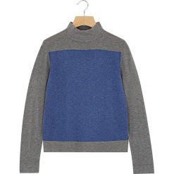 Sweter w kolorze szaro-niebieskim. Niebieskie golfy damskie Rodier, z wełny. W wyprzedaży za 84,95 zł.
