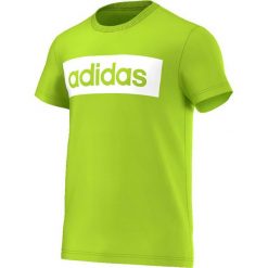 Koszulki sportowe męskie: Adidas Koszulka męska Lin Tee zielona r. S (AK1808)
