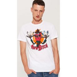 T-shirty męskie: T-shirt z nadrukiem rick and morty – Biały