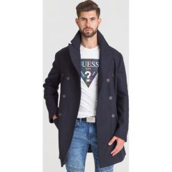 CZARNY PŁASZCZ VERSACE JEANS. Czarne płaszcze męskie Versace Jeans, m, bez wzorów, z jeansu, bez kaptura. Za 1444,50 zł.
