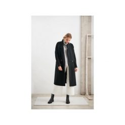 Płaszcz ANE CZARNY. Szare płaszcze damskie Cat Cat Studio, xl, bez wzorów, z wełny. Za 510,00 zł.