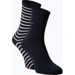Tommy Hilfiger - Skarpety damskie pakowane po 2 szt., niebieski. Niebieskie skarpetki damskie TOMMY HILFIGER, z dżerseju. Za 54,95 zł.