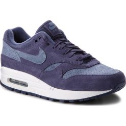 Buty NIKE - Air Max 1 Premium 875844 501 Neutral Indigo/Diffused Blue. Niebieskie sneakersy męskie Nike, na co dzień, bez wzorów, ze skóry, eleganckie, bez zapięcia. W wyprzedaży za 469,00 zł.