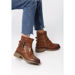 Camelowe Botki So Incredible. Botki damskie Born2be, klasyczne, bez obcasa, na płaskiej podeszwie, na zamek. Za 119,99 zł.