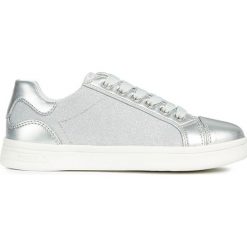 Geox - Buty. Szare buty sportowe damskie Geox, bez wzorów, ze skóry, sportowe. W wyprzedaży za 149,90 zł.