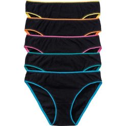 Figi (5 par) bonprix czarno-kolorowy. Czarne figi bonprix, w kolorowe wzory. Za 37,45 zł.
