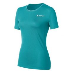 Topy sportowe damskie: Odlo Koszulka damska Catherine Crew Neck turkusowa r. L (200841)