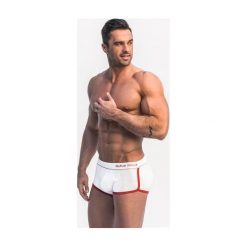 Bokserki BX 0203. Białe bokserki męskie Alpha Male, bez wzorów. Za 65,90 zł.