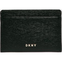 Dkny - Portfel skórzany. Czarne portfele damskie DKNY, bez wzorów, ze skóry. W wyprzedaży za 159,90 zł.