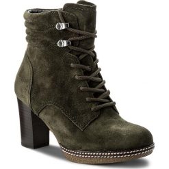 Botki GABOR - 72.879.34 Bottle. Zielone botki damskie na obcasie marki Gabor, z materiału. W wyprzedaży za 379,00 zł.