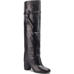 Muszkieterki BRUNO PREMI - Nappa U3505X Nero. Czarne buty zimowe damskie Bruno Premi, z materiału, przed kolano, na wysokim obcasie. Za 899,00 zł.
