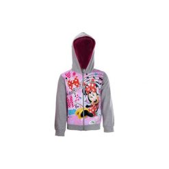 Bluza rozpinana dziewczęca ze ściągaczami, z kapturem, rozpinana Myszka Minnie Myszka Minnie. Różowe bluzy dziewczęce rozpinane TXM, z motywem z bajki, z kapturem. Za 49,99 zł.