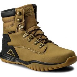 Kozaki KAPPA - Farum Mid 242155 Beige/Black 4111. Brązowe buty zimowe męskie Kappa, z materiału. W wyprzedaży za 149,00 zł.