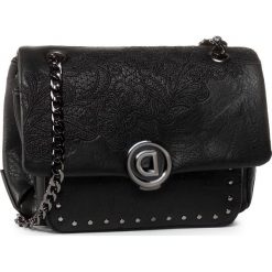 Torebka DESIGUAL - 20SAXPDL 2000. Czarne listonoszki damskie Desigual, bez wzorów, ze skóry, bez dodatków. Za 249,00 zł.