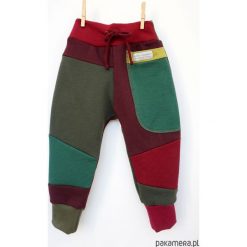 Spodnie chłopięce: PATCH PANTS spodnie 104 – 152 cm burgund