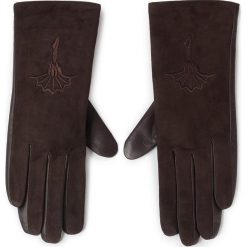 Rękawiczki Damskie JOOP! - 8275 D'Brown 205. Pomarańczowe rękawiczki damskie JOOP!, bez wzorów, ze skóry. W wyprzedaży za 239,00 zł.