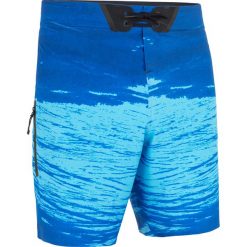Spodenki surfing standardowe BS 900S TRASH. Niebieskie koszulki męskie OLAIAN, s, bez wzorów, z elastanu, klasyczne, na fitness i siłownię. Za 99,99 zł.