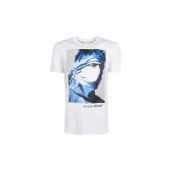 T-shirty z krótkim rękawem Diesel 00SCU-OW91B / Reboot-T-Rebel. Białe t-shirty męskie Diesel, xl, bez wzorów, bez kołnierzyka, krótkie. Za 129,00 zł.