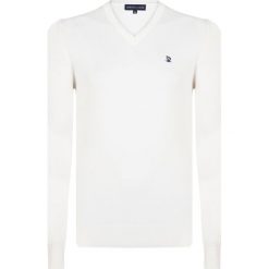 Giorgio Di Mare sweter męski XL biały. Białe swetry męskie Giorgio di Mare, xl, bez wzorów, bez kołnierzyka, bez kaptura. Za 189,00 zł.