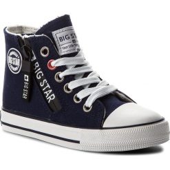 Trampki BIG STAR - AA374077 Granat. Niebieskie trampki dziewczęce marki BIG STAR, z gumy. Za 89,00 zł.