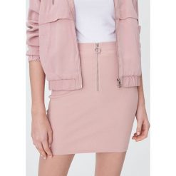 Spódnica mini z zamkiem - Różowy. Różowe spódniczki damskie Sinsay, s, bez wzorów, mini. Za 29,99 zł.