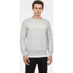 G-Star Raw - Bluza. Szare bluzy męskie G-Star RAW, s, z aplikacjami, z elastanu, retro, z okrągłym kołnierzem, bez rękawów, bez kaptura. W wyprzedaży za 299,90 zł.
