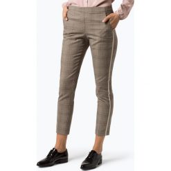 Opus - Spodnie damskie – Ette Check, beżowy. Brązowe spodnie damskie marki Opus. Za 149,95 zł.