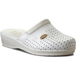 Klapki SCHOLL - Clog Back Guard F20002 1065 360 White. Białe klapki damskie Scholl, ze skóry. Za 265,00 zł.