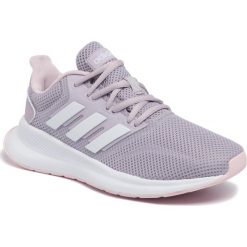 Buty adidas - Runfalcon EE8166 Mauve/Ftwwht/Clpink. Fioletowe buty sportowe damskie Adidas, bez wzorów, ze skóry ekologicznej, sportowe, do biegania. W wyprzedaży za 169,00 zł.