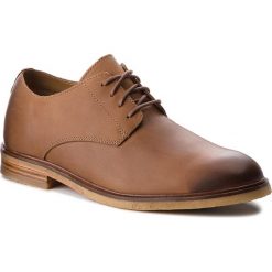 Półbuty CLARKS - Clarkdale Moon 261277887 Dark Tan Lea. Brązowe półbuty skórzane męskie Clarks. W wyprzedaży za 299,00 zł.