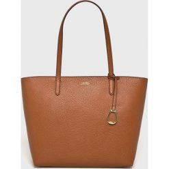 Lauren Ralph Lauren - Torebka. Pomarańczowe torebki klasyczne damskie marki Lauren Ralph Lauren, bez wzorów, z materiału, casualowe, na ramię, duże, bez dodatków. Za 769,90 zł.