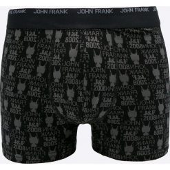 John Frank - Bokserki. Czarne bokserki męskie John Frank, bez wzorów, z elastanu. W wyprzedaży za 29,90 zł.
