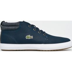 Lacoste - Trampki Ampthill Terra. Niebieskie trampki męskie marki Lacoste, ze skóry, na sznurówki. W wyprzedaży za 439,90 zł.