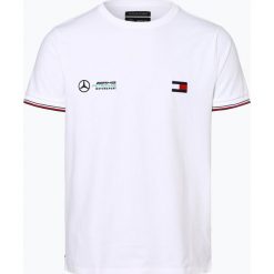 Tommy Hilfiger - T-shirt męski, biały. Białe t-shirty męskie TOMMY HILFIGER, xl, bez wzorów, z włókna, bez kołnierzyka. Za 269,95 zł.