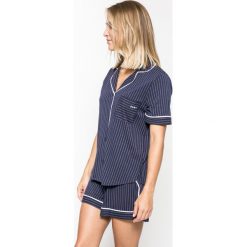 Dkny - Piżama New Signature. Niebieskie piżamy damskie DKNY, s, bez wzorów, z bawełny, bez rękawów. W wyprzedaży za 249,90 zł.