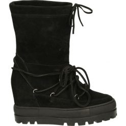 Botki - G762 CAM NERO. Czarne botki damskie na zamek Venezia, ze skóry. Za 349,00 zł.