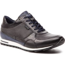 Sneakersy QUAZI - QZ-12-02-000106 601. Czarne sneakersy męskie QUAZI, na co dzień, bez wzorów, ze skóry, bez zapięcia. Za 239,00 zł.