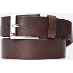 Tommy Hilfiger - Pasek New Aly. Czarne paski męskie TOMMY HILFIGER, w paski, ze skóry. Za 179,90 zł.