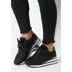 Czarne Sneakersy Contract On Love. Czarne buty sportowe damskie marki vices, z satyny. Za 39,99 zł.