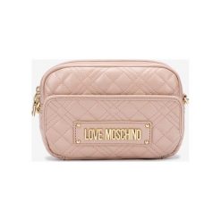 Love Moschino Cross body bag Beżowy. Brązowe torebki klasyczne damskie Love Moschino, w paski, z materiału, bez dodatków. Za 705,95 zł.