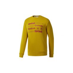 Bluzy Reebok Classic Bluza Classics International Crew Sweatshirt. Żółte bluzy damskie Reebok Classic, s, bez wzorów, bez kołnierzyka, bez rękawów, bez kaptura. Za 229,00 zł.