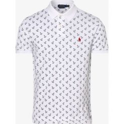 Polo Ralph Lauren - Męska koszulka polo – Custom Slim Fit, biały. Białe koszulki męskie Polo Ralph Lauren, s, z nadrukiem, bez rękawów. Za 599,95 zł.